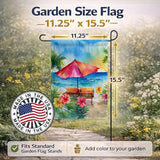 Caroline's Treasures Hawaii Hawaiian Hibiscus in Watercolor Garden Flag Mailbox Flag Decorative Yard Flag Banner Outside Patio Artwork Yard Flower Beds, Garden Size, Multicolor