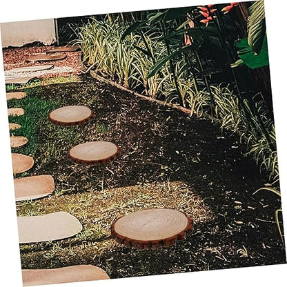 KESYOO Outdoor Garden Wooden Stepping Log Decorative Paver for Lawn Decor and Walkway Path Durable Wood Garden Decoration for DIY Projects and Walkways