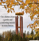 2 Pack Wind Chimes Gift Set - UpBlend Outdoors, 29” Copper-Red and 41” Blue Wind Chimes Bundle, Copper Gifts, WindChimes Outdoors Clearance