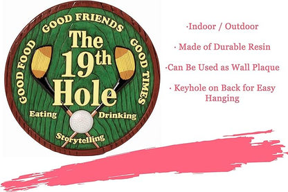 Spoontiques - Garden Décor - Golf Stepping Stone - Decorative Stone for Garden