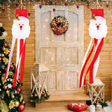 NOVWANG Santa Claus Windsock, 40 Inch 3D Winter Windsocks Outdoor Hanging Flag with Adjustable Hook Christmas Festival Party Decorations for Garden Porch Yard Patio Lawn
