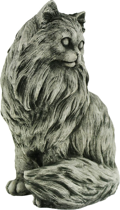 Chester Cat Statue Home and Garden Statues Outdoor Animal Cement Figure Cast Stone Kitten Statuary