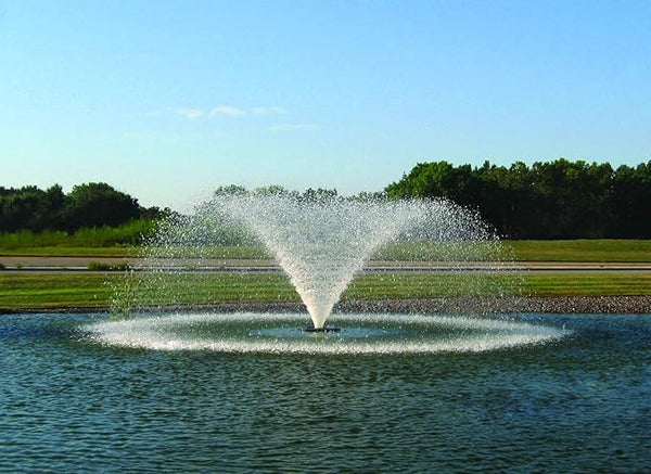 Kasco 5HP VFX Series Aerating Pond Fountain – 240V, Three Phase, 400 ft Power Cord – 5.3VFX400 - Large Pond Fountain