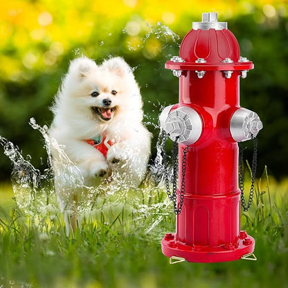 Realistic Resin Fire Hydrant Statue for Potty Training Dogs - Dog Fire Hydrant Pee Post, Weather-Resistant Garden Decor,Outdoor Garden & Lawn Ornament (Only Suitable for Small Dogs;13.1In)