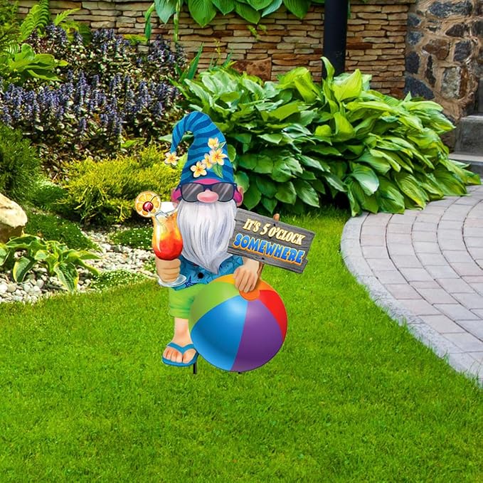Briarwood Lane Summer Gnomes Metal Art