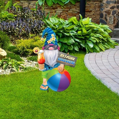 Briarwood Lane Summer Gnomes Metal Art