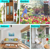 SZMDXL 36" Memorial Wind Chimes for Outdoor Decor,Aluminum & Wooden Large Windchimes with Soothing Relaxing Sounds Deep Melodic Tones Sympathy for Friends Family Neighbors Garden Patio Home Decor Gift