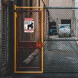 Funny Dark Humor Beware Warning Sign, No Soliciting Wall Decor, Beware of Gorilla, Yard Garden Plaque Outdoor for Home Fence 8 X 12 Inches