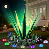 KODIBO 24” Large Solar Metal Agave Plants Outdoor Decor, Tequila Rustic Sculpture Outdoor Statues, Garden Sculpture for Patio Path Courtyard and Lawn