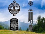 Personalized 37" Wind Chime Wedding Gift for Parents from Bride & Groom, Personalized Parents Wedding Thank You Gift, Custom Mother of Bride Present