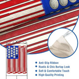 Artofy 4th of July Golf Ball Patriotic Large Decorative House Flag, America USA Golf Club Red Blue White Yard Garden Outside Decor, American Independence Day Outdoor Home Decoration Double Sided 28x40