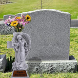 JFHEDY Angel Garden Statue Outdoor Decor, Grave Decorations for Cemetery, Solar Angel Garden Figurines Gifts for Mom Grandma or Cemetery Decorations for Grave Garden Memorial Stones