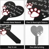 BUoonyer Pet Memorial Graves Markers for Dogs Cats, Pet Cemetery Headstones Decorations, Metal Cross Stake Grave Stones Decor, Graveyard Remembrance Graveside Sign for Garden Outdoor Outside Yard