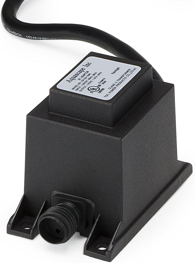 Aquascape LED Transformer 20 Watt 12 Volt for Pond Water Feature Waterfall Landscape and Garden 98485