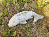 Koi Carp Fish Stone Garden Statue | Outdoor Animal Fishing Angling Gift Ornament