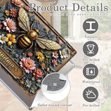 Personalized Metal Signs with Name Made in USA Custom Bee Garden Sign Vintage Decorative Metal Print for Wall Decor Customized Home Garden Ideas Gifts Artwork Prints for Yard Ourdoor