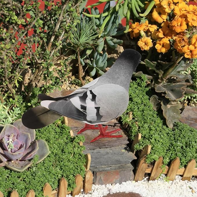 5Pcs Realistic Simulation Pigeon Models Imitation Pigeons for Home and Garden Decor Lifelike Ornamental Birds for Indoor and Outdoor Use for Photography Props