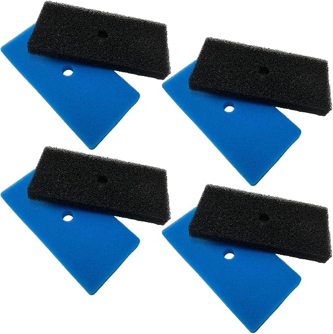4 Sets Pond Sponge Filter Pads Replacement for Outdoor Pond Water Aquarium Fountain 52231 and 52229, Compare to Part# 871980305528