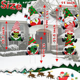 3 Pack Metal Christmas Yard Signs Decor for Multiple Stacked, Christmas Yard Stakes with Gnomes Fall Yard Decor for Outside Garden Yard Lawn Porch
