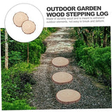 2Pcs Wooden Garden Stepping Stones Outdoor Walkway for Garden Decor Durable and Portable Pathway Stones for Lawn and Decoration