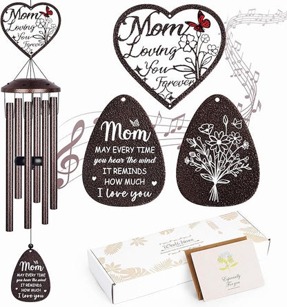 YHmall Gifts for Mom, 36'' Wind Chimes for Outside, Sympathy Mothers Day Mom Birthday Gifts for Mother in Law from Daughter Son, Large Memorial Windchimes Outdoors for Home Decor
