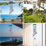 Virekm Windchimes Outdoors Clearance, Door Chime Wind Chimes for Outside Sympathy Wind Chimes for Patio Decoration, Garden Decor. Zen Garden Decor（Hummingbird）