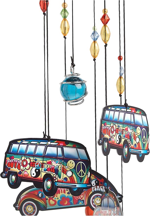 Spoontiques 11951 Hippie Car/Love Bus Wind Chime
