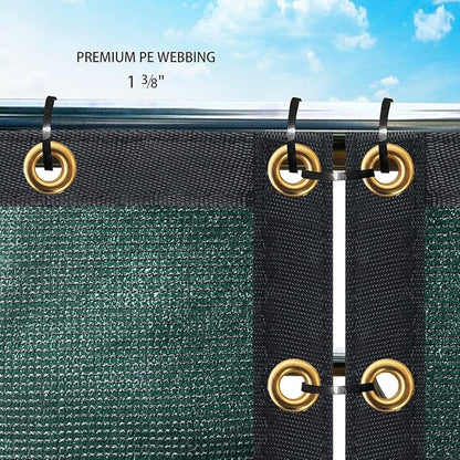 Houssity Green 3' x 66' Balcony Deck Fence Privacy Screen Cover Panel Shade Cloth Fabric for Chain Link Fence Patio Pool Railing Driveway Walkway Porch Playground Dog Kennel Residence Commercial Use