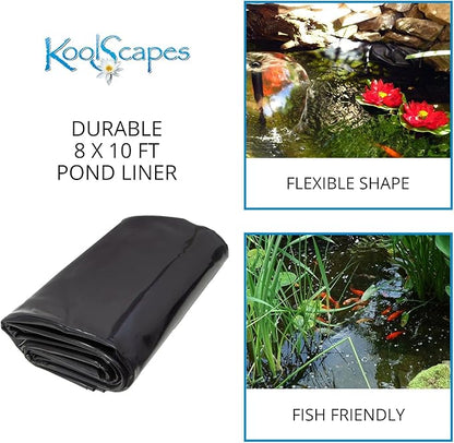 Koolatron 270 Gallon Pond Kit with Lighting, Black, (KSPK-270SL)