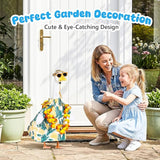 Hawaiian Porch Goose Outfits, 23" Goose Statue Hawaiian Costume Summer Porch Goose Outfits, Durable Hawaii Skirt Lawn Goose Clothes with Hat Glasses, Outdoor Yard Patio Garden Holiday Decor