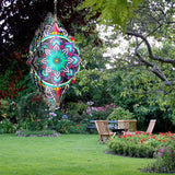 Aoedelyart Hanging Wind Spinners for Yard and Garden Mandala Purple Star,Kinetic Wind Spinners Outdoor Worth Gift Christmas Decorations,12Inch Stainless Steel Wind Spinner for Outdoor&Indoor Decor