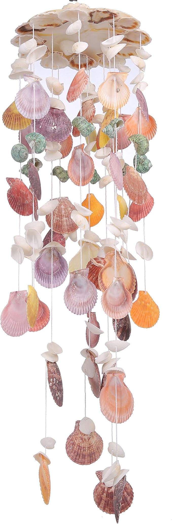 Nature's Melody Wind Chimes for Indoor, Seashell Tuned Unique Design, 25”