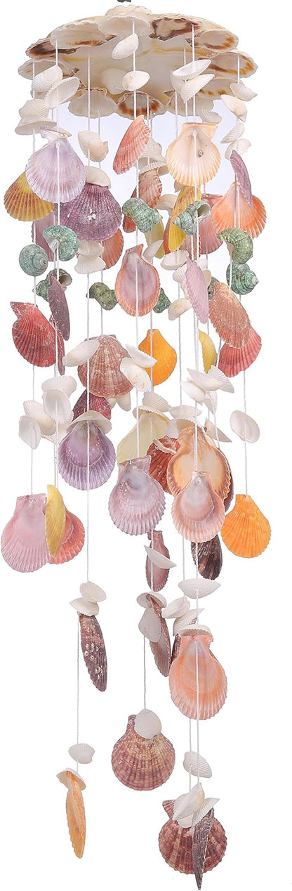 Nature's Melody Wind Chimes for Indoor, Seashell Tuned Unique Design, 25”