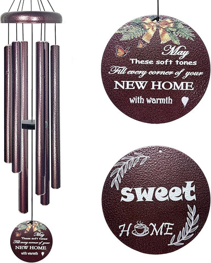 House Warming Gifts New Home - 32" Wind Chimes for Outside with Harmony Tone, Housewarming Gifts for Friends Couple New Homeowner, Funny Decor for Garden, Patios and Backyard