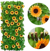 Expandable Fence Privacy Screen for Balcony Patio Outdoor,Decorative Faux Ivy Fencing Panel,Artificial Hedges (Single Sided Leaves) (2)