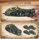 4 Pack Floating Alligator Head Decoy, Outdoor Pools Float Fake Alligator Head, 7.5 Inch Pond Accessories Floating Crocodile Duck Deterrents Outdoor Garden Decoration