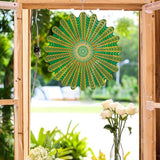 Mandala Gifts for Mom, Moms Wind Spinners, Mother's Day Best Gift for Mom, Mother Birthday Gift from Daughter Son, Love Reminder Gifts for Mother's Day, Garden Decor Gifts for Outside, Green,12in