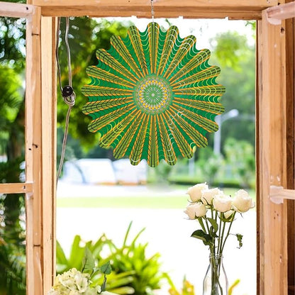 Mandala Gifts for Mom, Moms Wind Spinners, Mother's Day Best Gift for Mom, Mother Birthday Gift from Daughter Son, Love Reminder Gifts for Mother's Day, Garden Decor Gifts for Outside, Green,12in