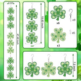 Wind Spinners Outdoor, Bird Repellent，3D Clover Hanging, 15 inches, Kinetic, Stainless-Steel Metal, Indoor and Outdoor Decoration for Garden, Patio, Yard, Gift for Women Mom Wife.
