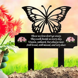 HOGIKUO Butterfly Memorial Stake for Grave Decoration, Grave Markers testing Time
