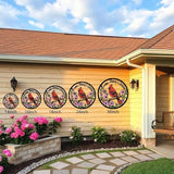 Personalized Name Garden Cardinal Metal Signs with Stake, Custom Family Name Yard Decor for Outdoor Outside, Cardinal Lawn Patio Stake Gardening Enthusiasts Grandmothers Gift
