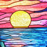 Lighthouse Garden Suncatcher, Stained Glass Window Hanging Memorial Gift for Mom, Sun Catcher for Home Garden, Christmas Party & Wedding Decor