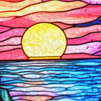 Lighthouse Garden Suncatcher, Stained Glass Window Hanging Memorial Gift for Mom, Sun Catcher for Home Garden, Christmas Party & Wedding Decor