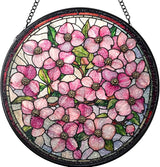 Stained Glass Suncatchers Window Hanging, Flowers Sun Catchers Indoor Window Stained Glass Hanging Garden Decor, Birthday Gifts for Mom Grandma Aunt Sister Bestie 7.8 in