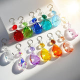 H&D HYALINE & DORA 3Inch Crystal Suncatcher Bauhinia Prisms Pendants 10Pcs Chandelier Crystals Replacement Hanging Sun Catcher Beads for DIY Arts Crafts Decor (Yellow)