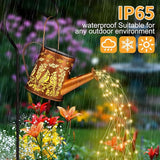 Solar Watering Can Light, Solar Powered Hanging Lantern Landscape Lights, Decorative Garden for Yard Waterproof Garden Decor, Gifts for Mom, Grandma（Cardinal）