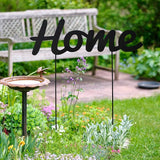 Metal Letters Garden Stakes Yard Art Word Sign Lawn Decoration Indoor Outdoor Plant Pot Decor Decorative Stick for Patio Pathway Flower Bed (home)