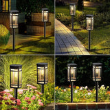 EXCMARK 16 Pack Solar Lights Outdoor Waterproof for Garden Pathway Walkway Driveway Yard Lawn Decorative Landscape Lighting. (Warm White Light, 16)
