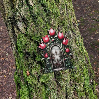 Miniature Fairy Garden Accessories for Wall Tree Fairy Garden Outdoor Decor with Stump (B)