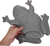 Yardwe Stepping Stones for Frog Stepping Iron Garden Frog Statue Decor Outdoor Garden Ornament